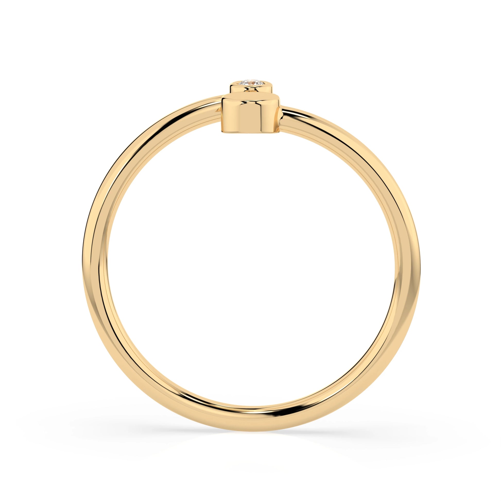 Minimalismus-Ring (Rund), 0.02 ct — 101-10071