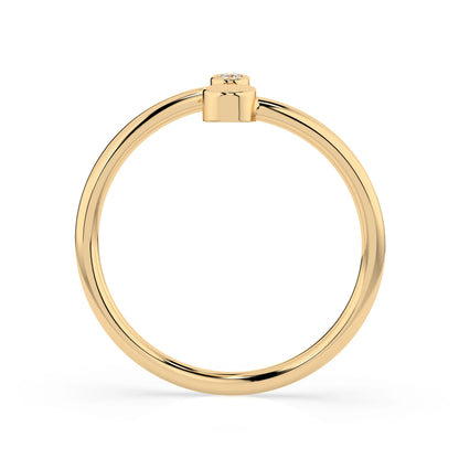 Minimalismus-Ring (Rund), 0.02 ct — 101-10071
