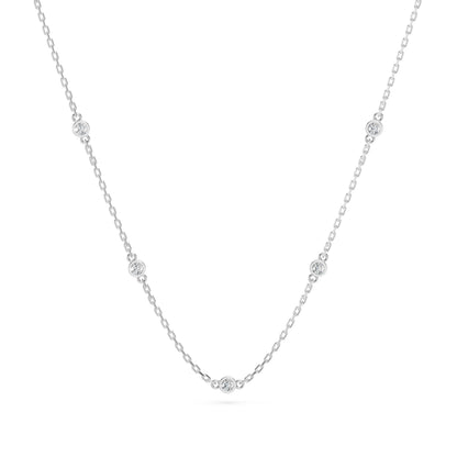 Minimalismus-Halskette (Rund), 0.14 ct — 104-10080/5(1.9)