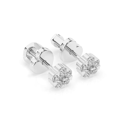 Illusion-Ohrringe (Rund), 0.06 ct — 102-10015/2(2.0)