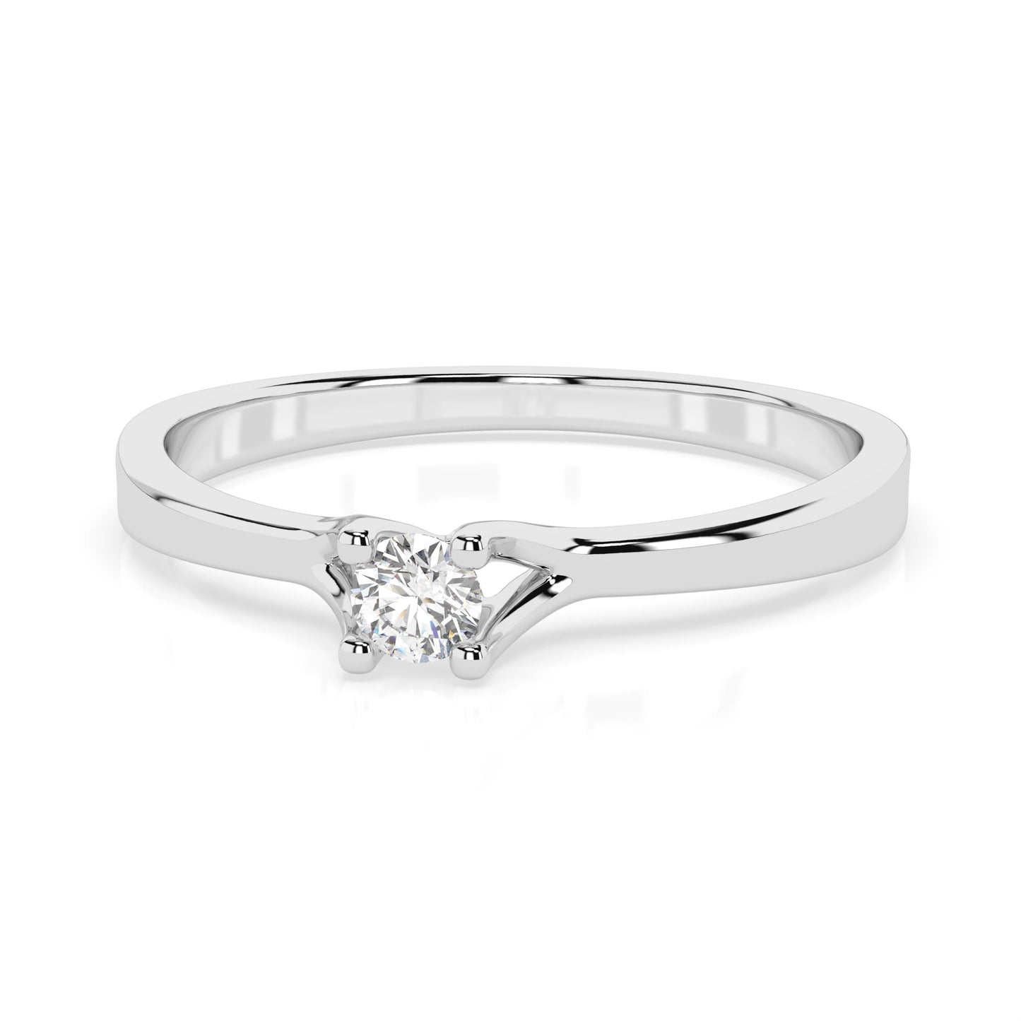 Solitär-Ring (Rund), 0.06 ct — 101-10033(2.5)