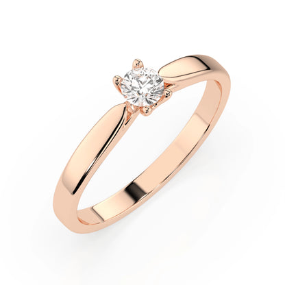Solitär-Ring (Rund), 0.15 ct — 101-10046(3.4)