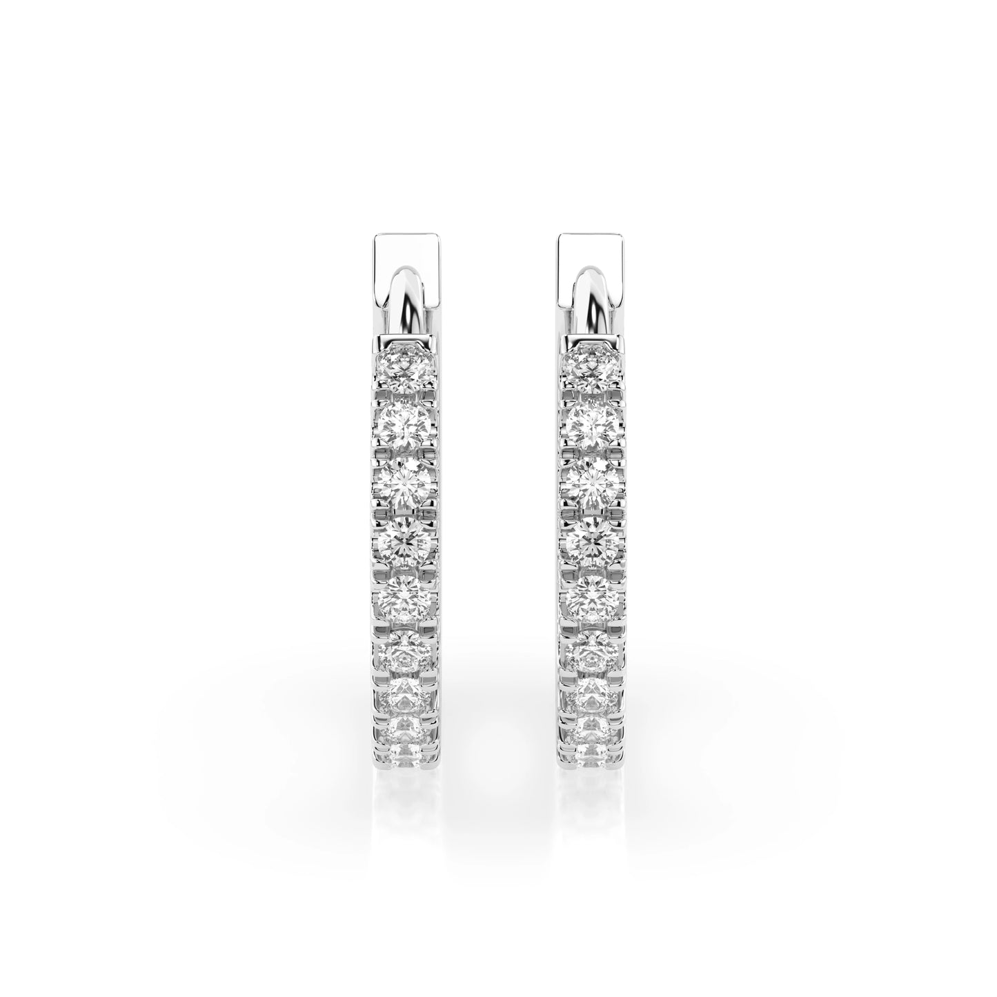 Eternity-Ohrringe (Rund), 0.22 ct — 102-10109(1.3)