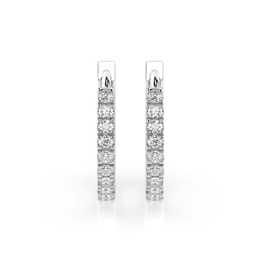 Eternity-Ohrringe (Rund), 0.22 ct — 102-10109(1.3)