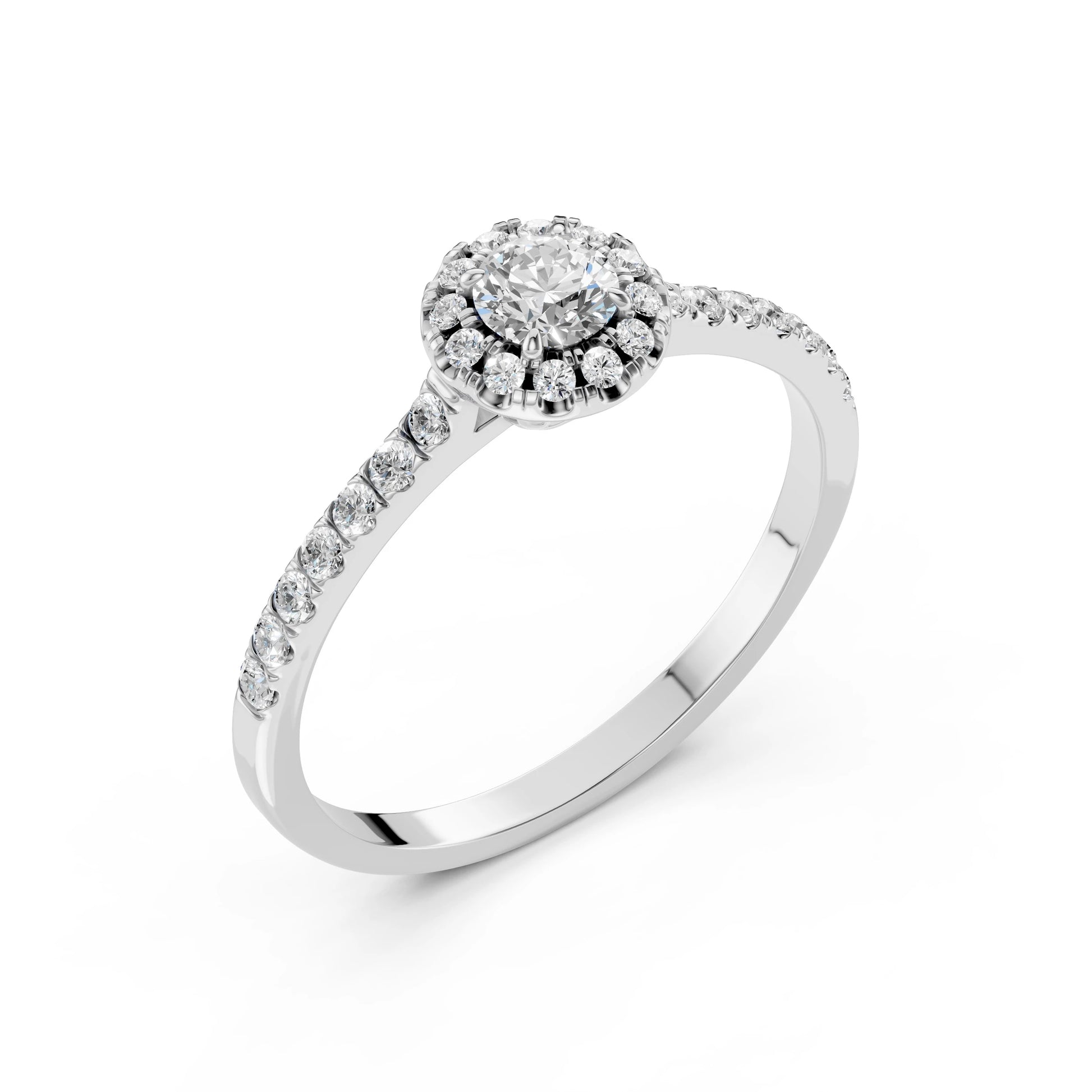 Solitär-Eternity-Ring (Rund), 0.2 ct — 101-10095(3.7)