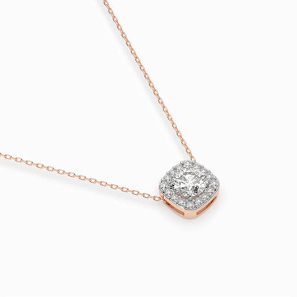 Solitär-Eternity-Halskette (Rund), 0.4 ct — 104-10057(4.7)