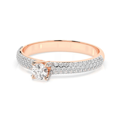 Solitär-Eternity-Ring (Rund), 0.17 ct — 101-10023