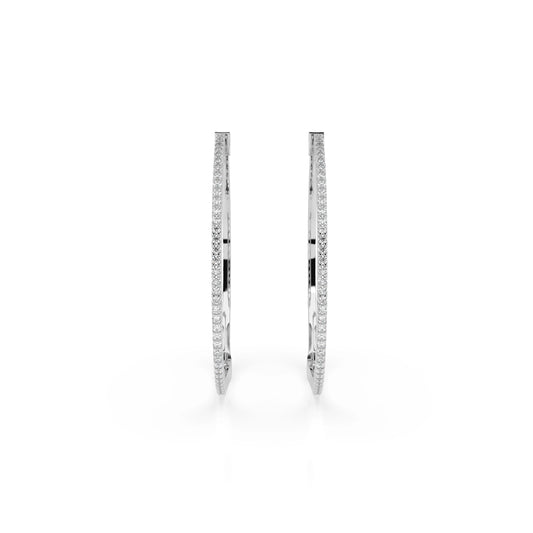 Eternity-Ohrringe (Rund), 0.38 ct — 102-10051