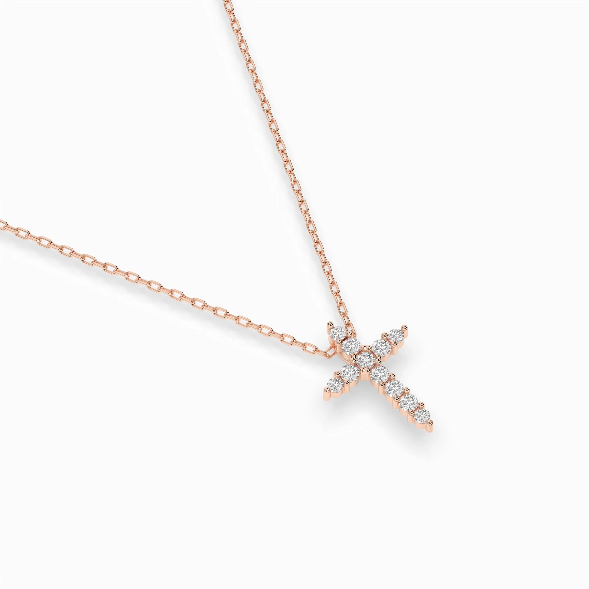 Minimalismus-Halskette (Rund), 0.07 ct — 104-10020