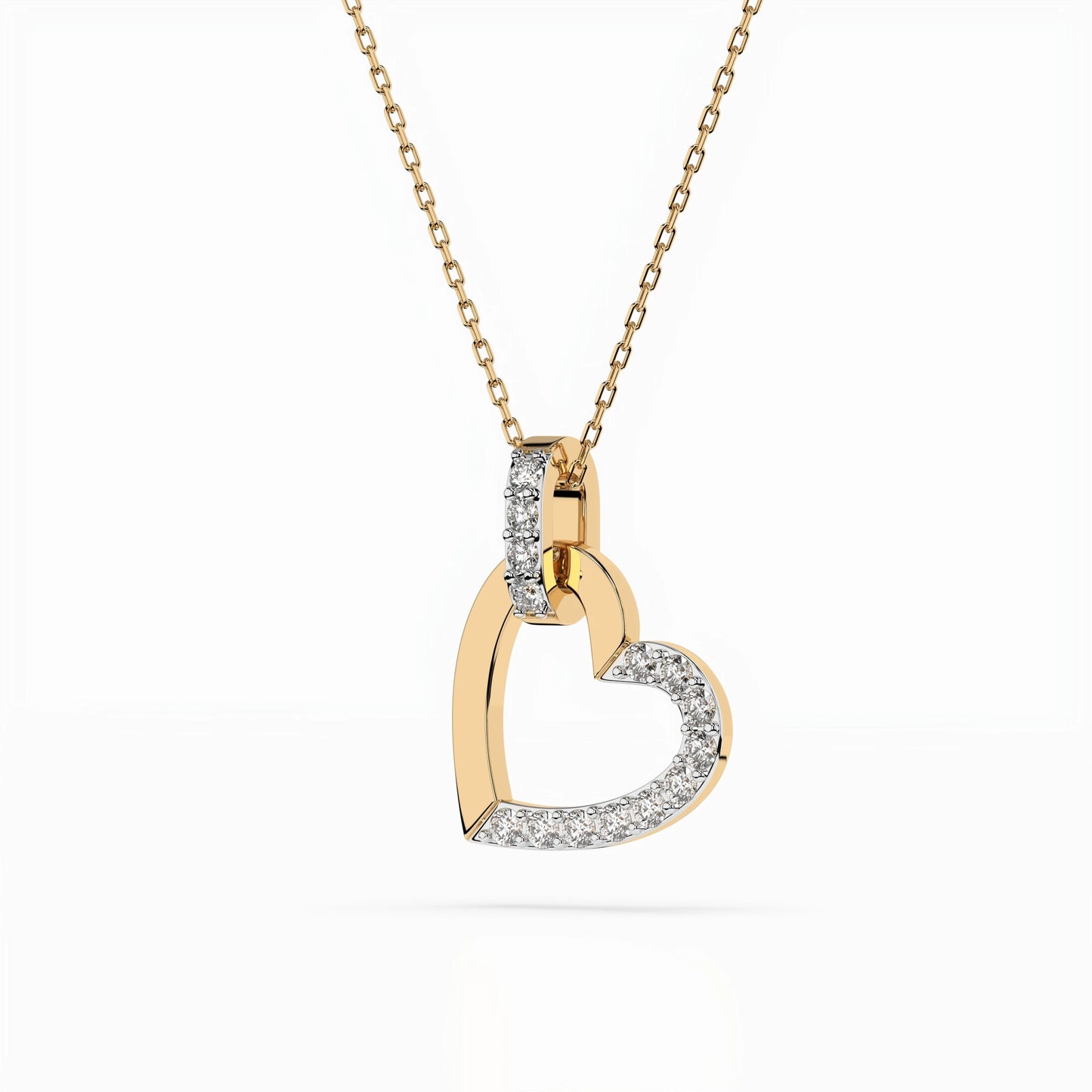 Minimalismus-Halskette (Rund), 0.18 ct — 104-10058
