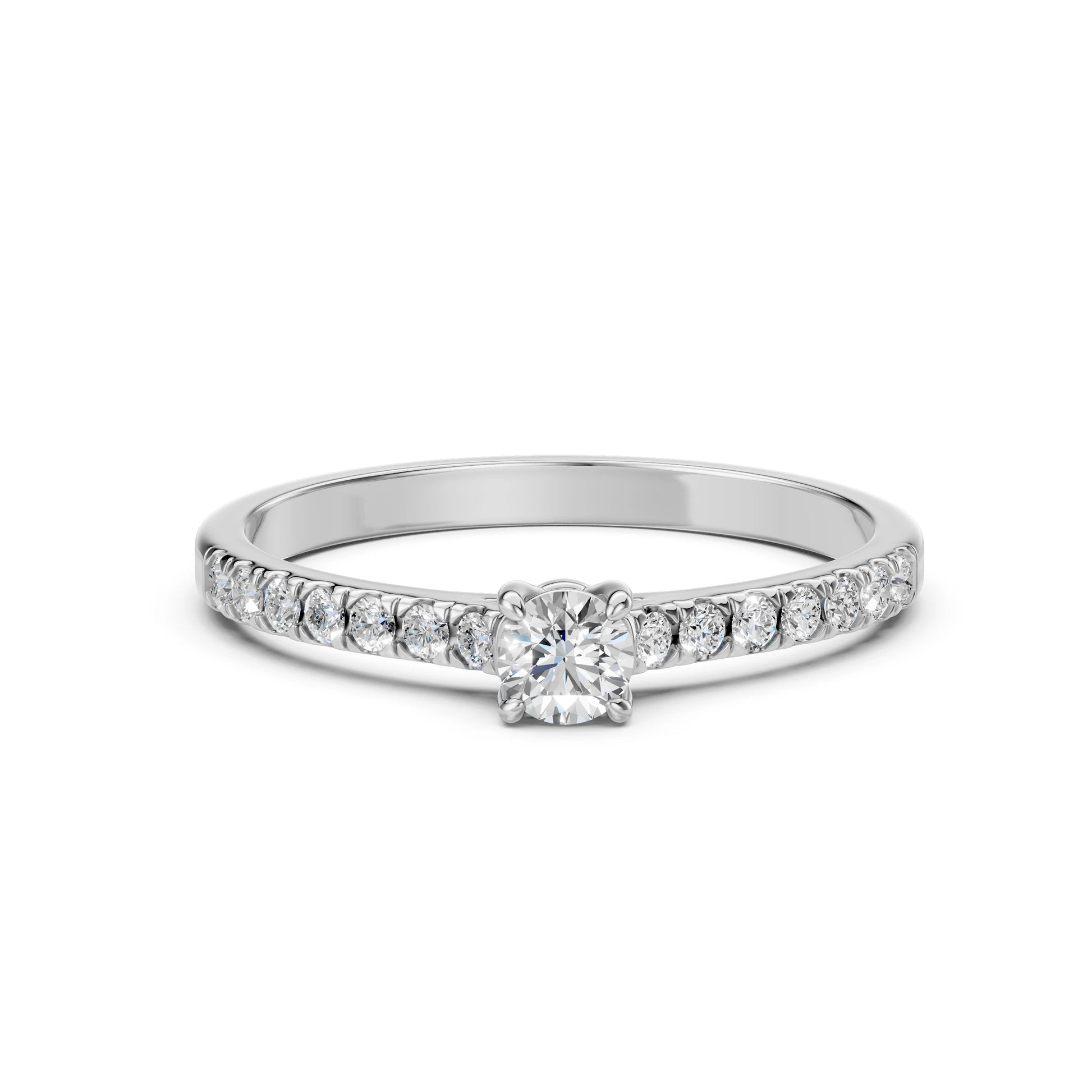 Solitär-Eternity-Ring (Rund), 0.2 ct — 101-10094(3.7)