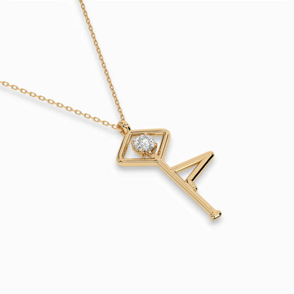 Minimalismus-Halskette (Rund), 0.1 ct — 104-10063