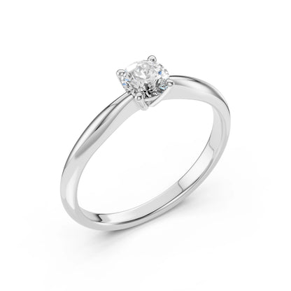 Solitär-Ring (Rund), 0.4 ct — 101-10021(4.7)