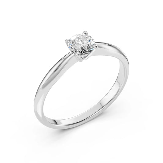 Solitär-Ring (Rund), 0.4 ct — 101-10021(4.7)