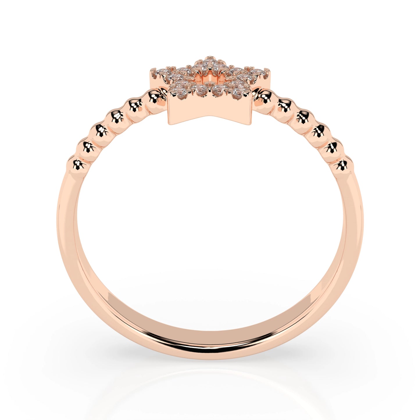 Minimalismus-Ring (Rund), 0.09 ct — 101-10054