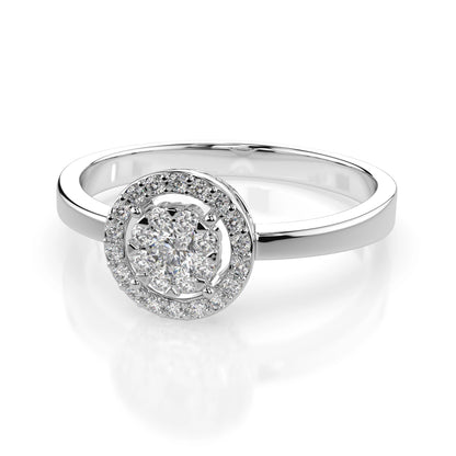 Illusion-Ring (Rund), 0.03 ct — 101-10018/1(2.0)