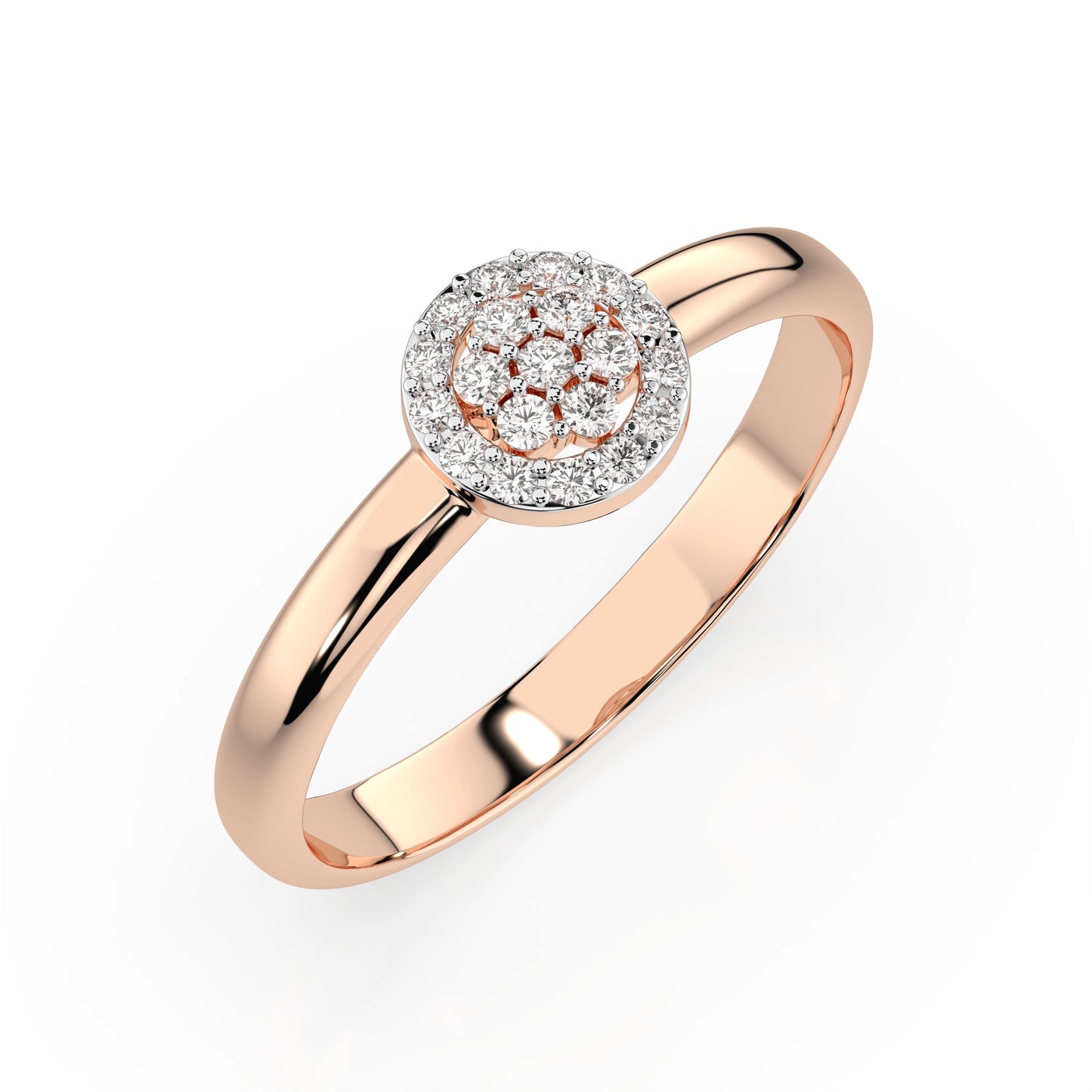Illusion-Ring (Rund), 0.08 ct — 101-10072