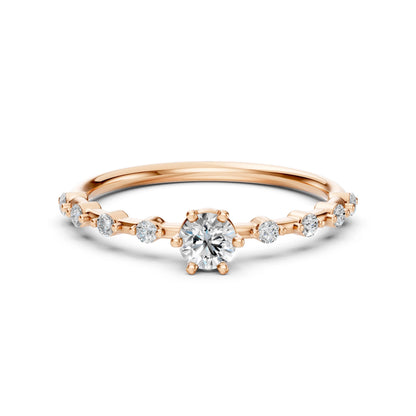 Solitär-Eternity-Ring (Rund), 0.3 ct — 101-10144(4.2)