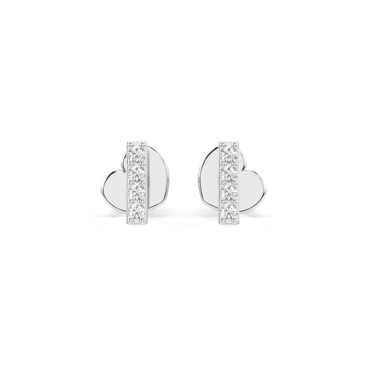 Minimalismus-Ohrringe (Rund), 0.08 ct — 102-10069