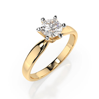 Solitär-Ring (Rund), 0.5 ct — 101-10040(5.1)