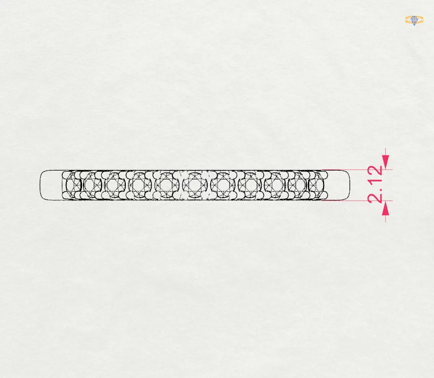 Eternity-Ring (Rund), 0.22 ct — 101-10044/4