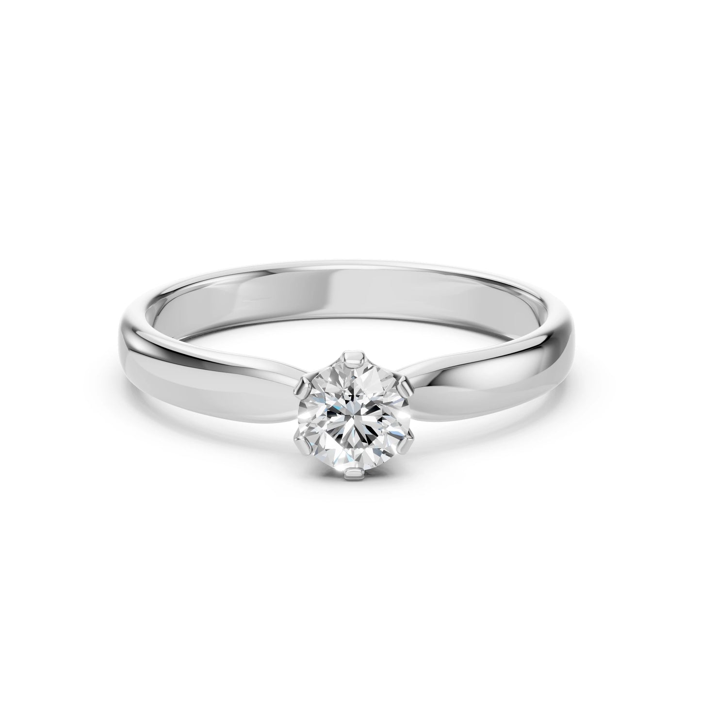 Solitär-Ring (Rund), 0.4 ct — 101-10040(4.7)