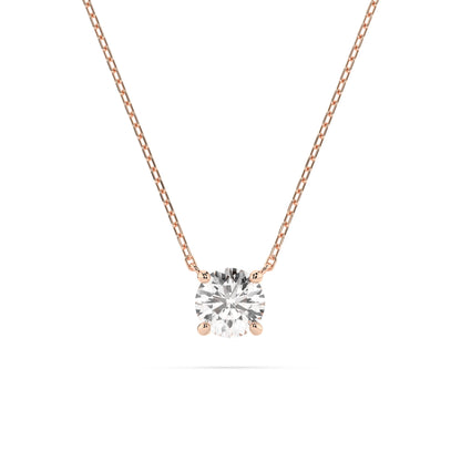 Solitär-Halskette (Rund), 0.5 ct — 104-10040(5.1)