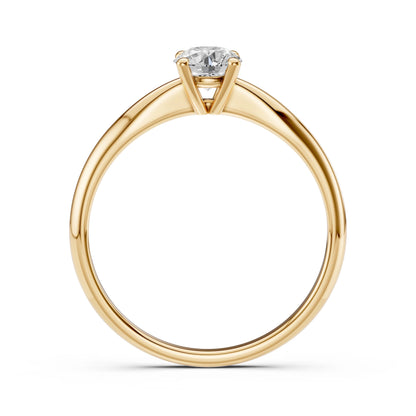 Solitär-Ring (Rund), 0.5 ct — 101-10021(5.1)