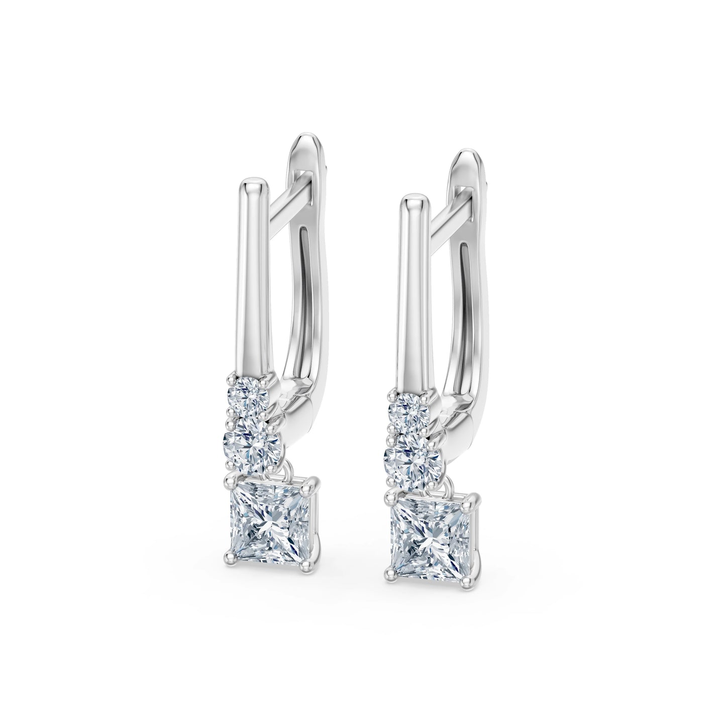 Solitär-Eternity-Ohrringe, 0.6 ct — 102-10143(0.30)PR