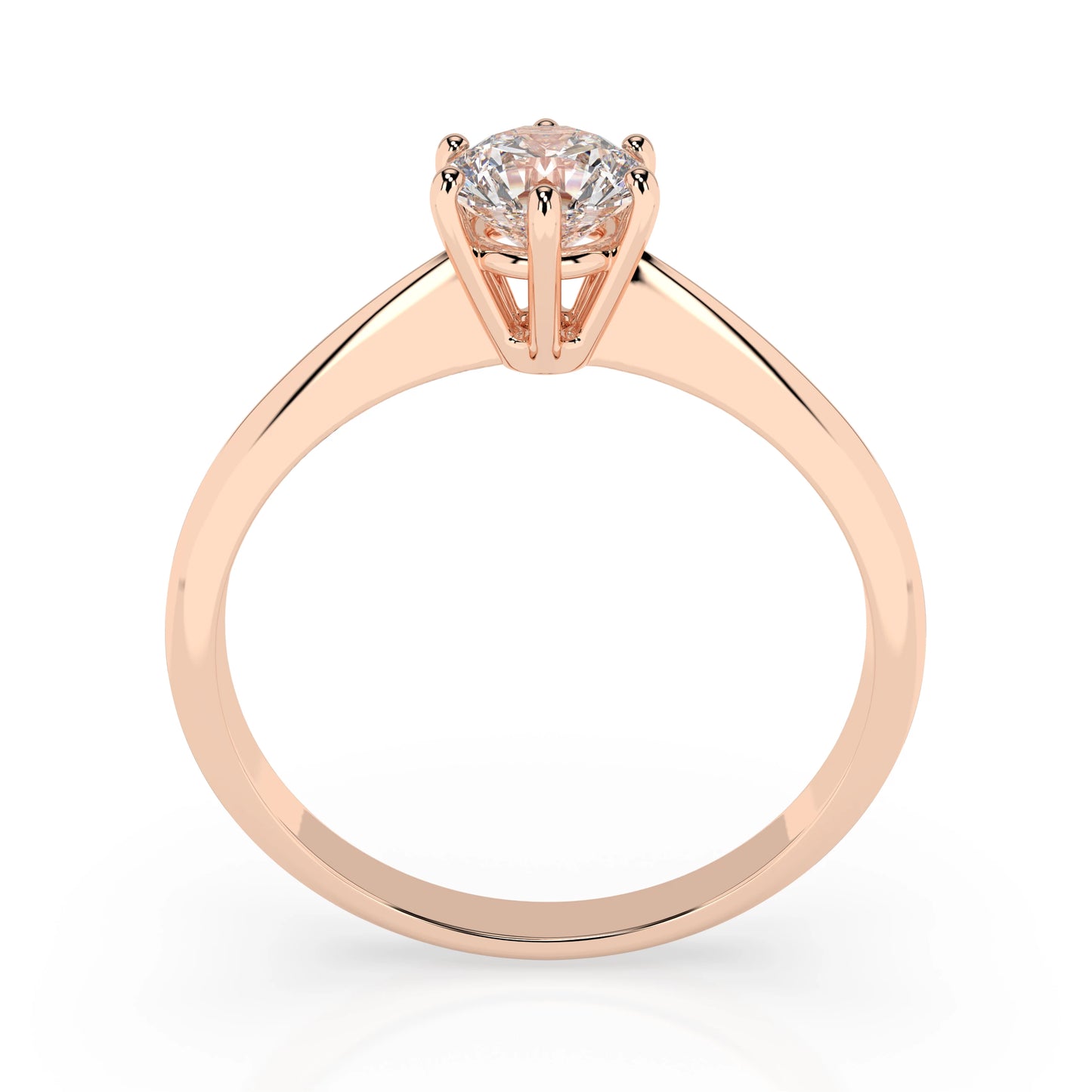 Solitär-Ring (Rund), 0.35 ct — 101-10027(4.5)