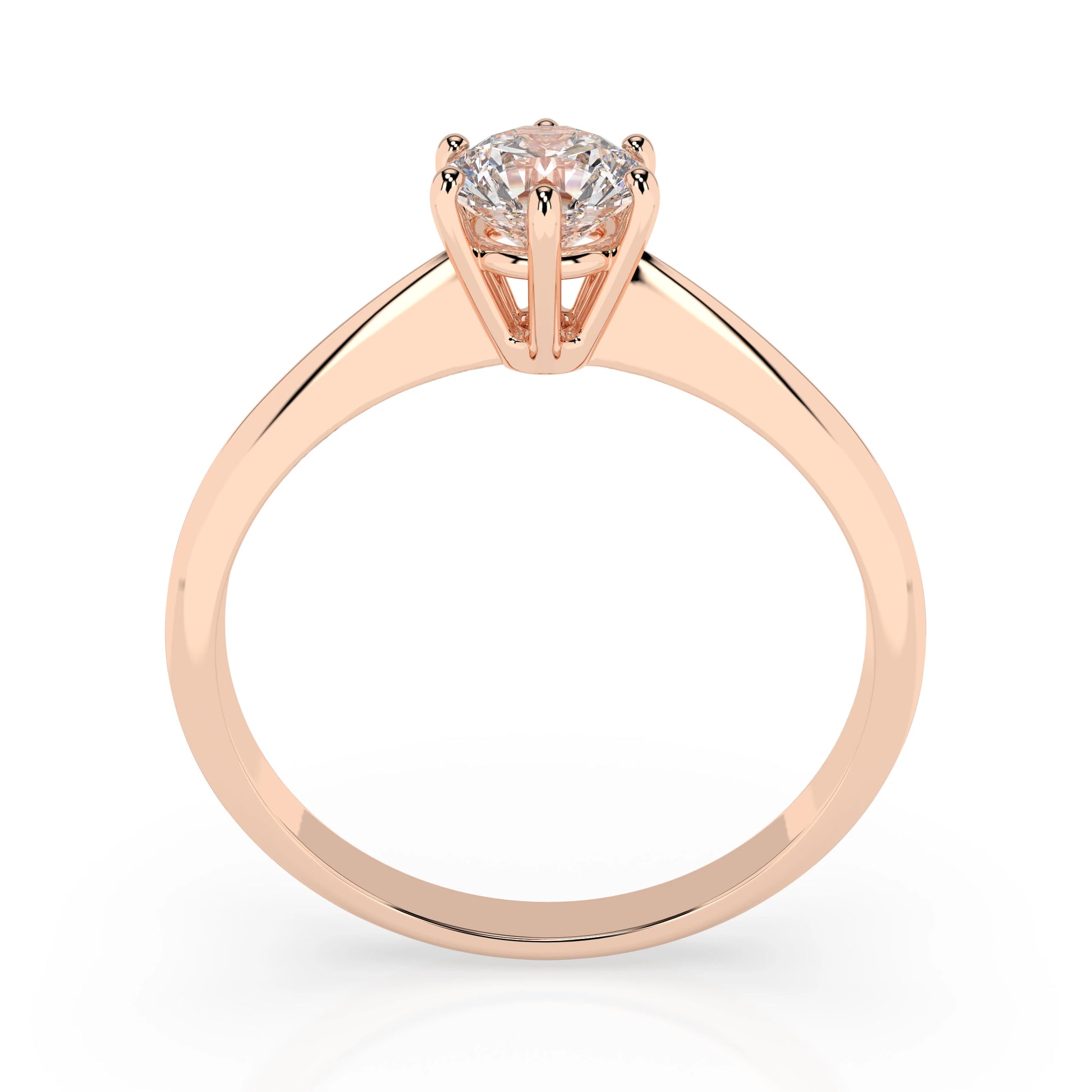 Solitär-Ring (Rund), 0.35 ct — 101-10027(4.5)