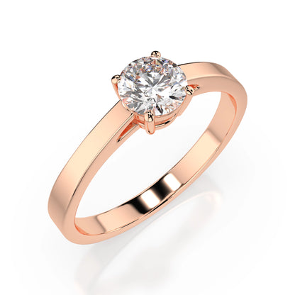 Solitär-Ring (Rund), 0.5 ct — 101-10012/1(5.1)