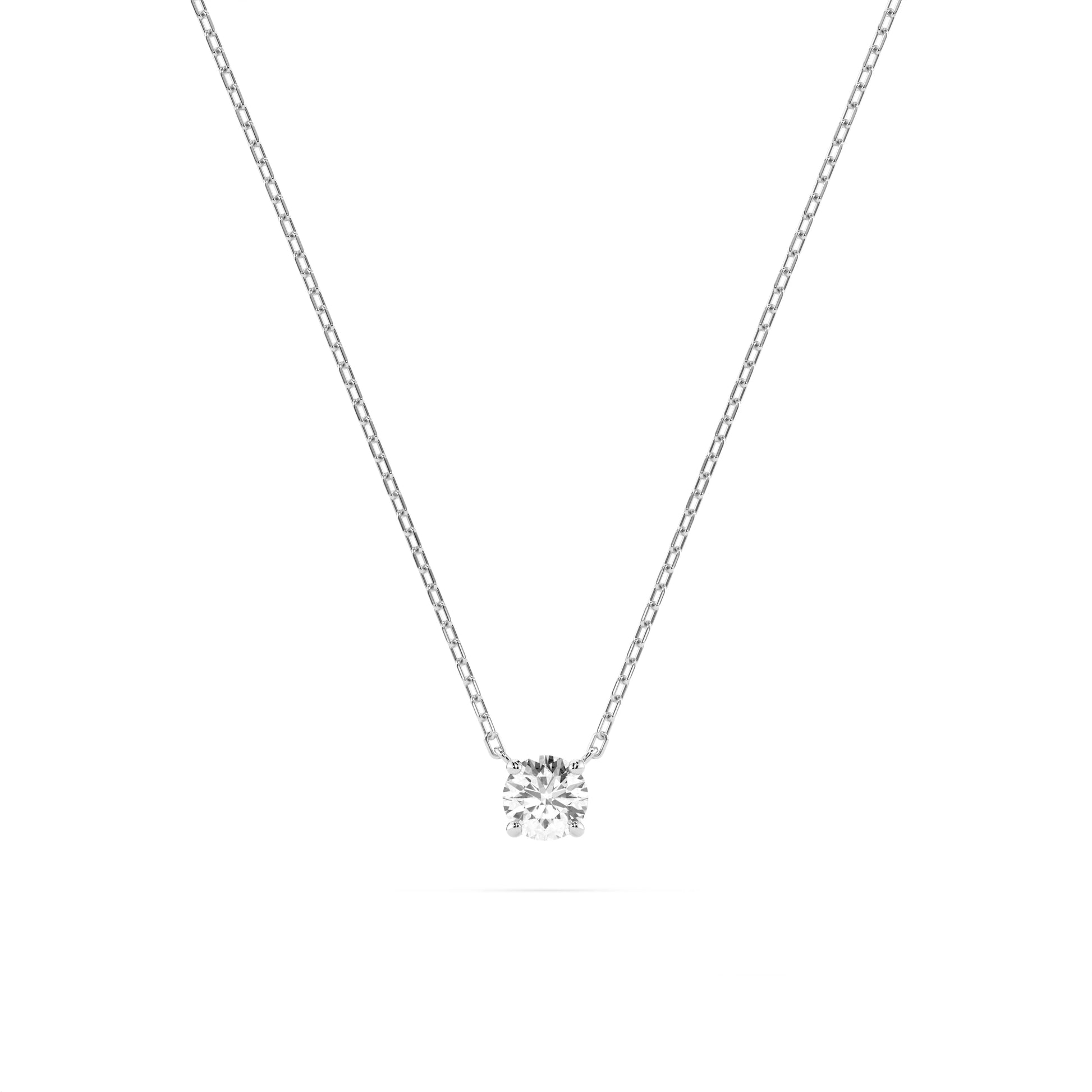 Solitär-Halskette (Rund), 0.15 ct — 104-10040(3.4)
