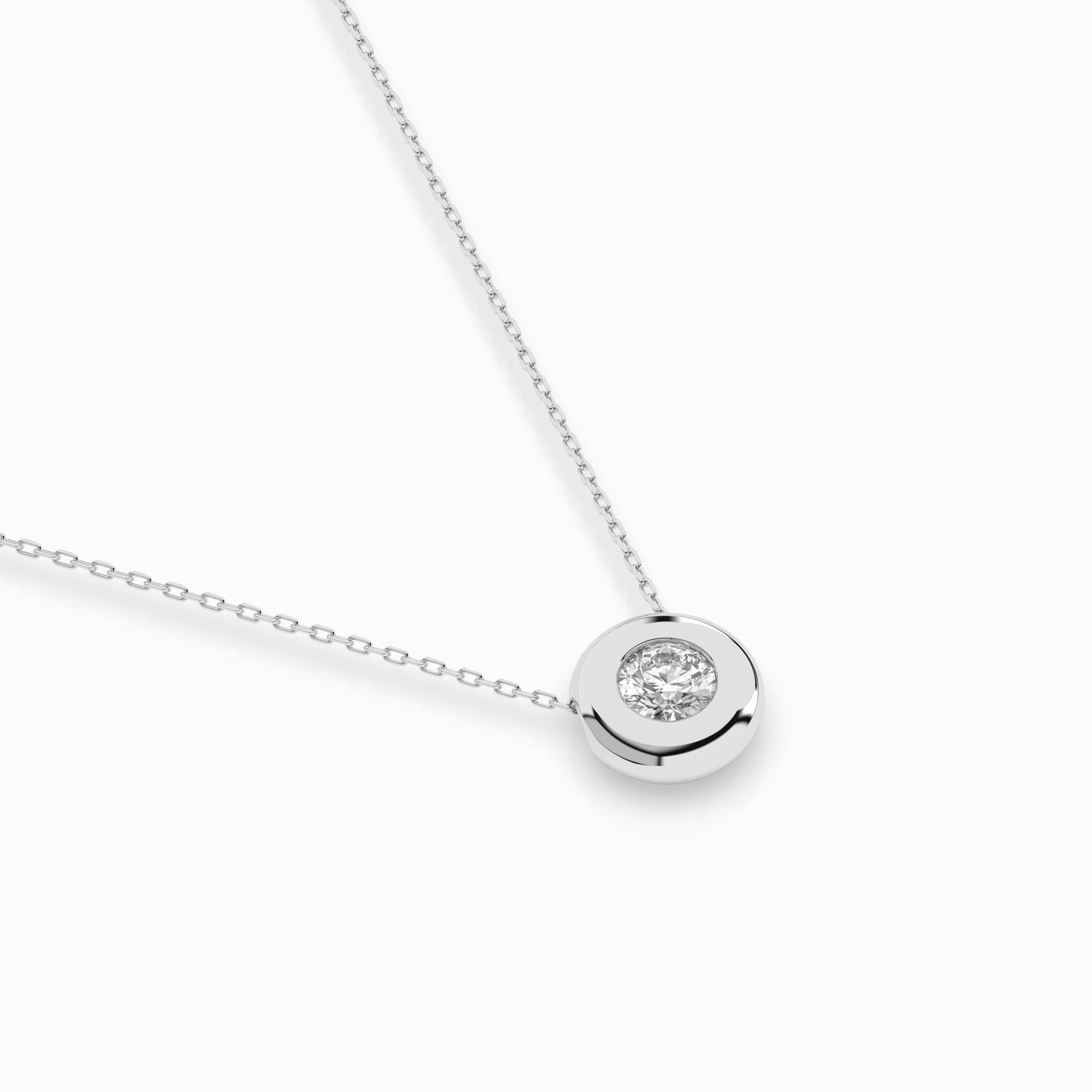 Solitär-Halskette (Rund), 0.25 ct — 104-10007(4.0)