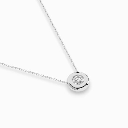 Solitär-Halskette (Rund), 0.25 ct — 104-10007(4.0)