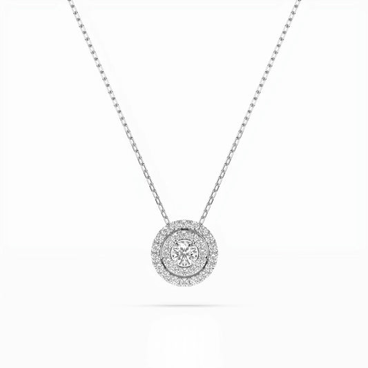 Illusion-Halskette (Rund), 0.09 ct — 104-10043