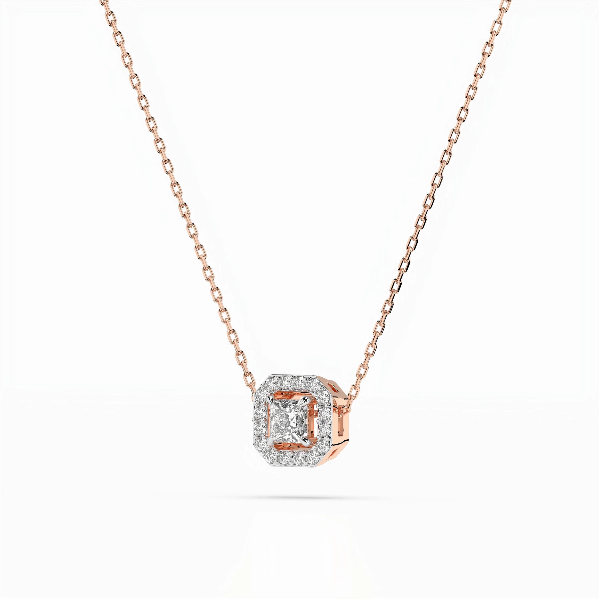 Solitär-Eternity-Halskette (Prinzess), 0.17 ct — 104-10045(3.0)PR