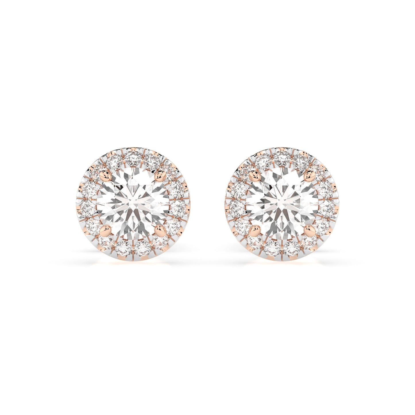 Solitär-Eternity-Ohrringe (Rund), 0.5 ct — 102-10095(4.0)