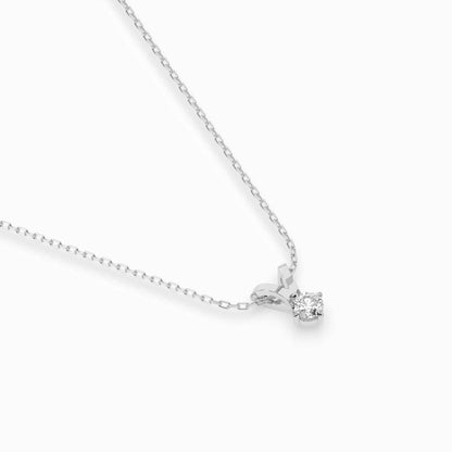 Solitär-Halskette (Rund), 0.2 ct — 104-10037(3.7)