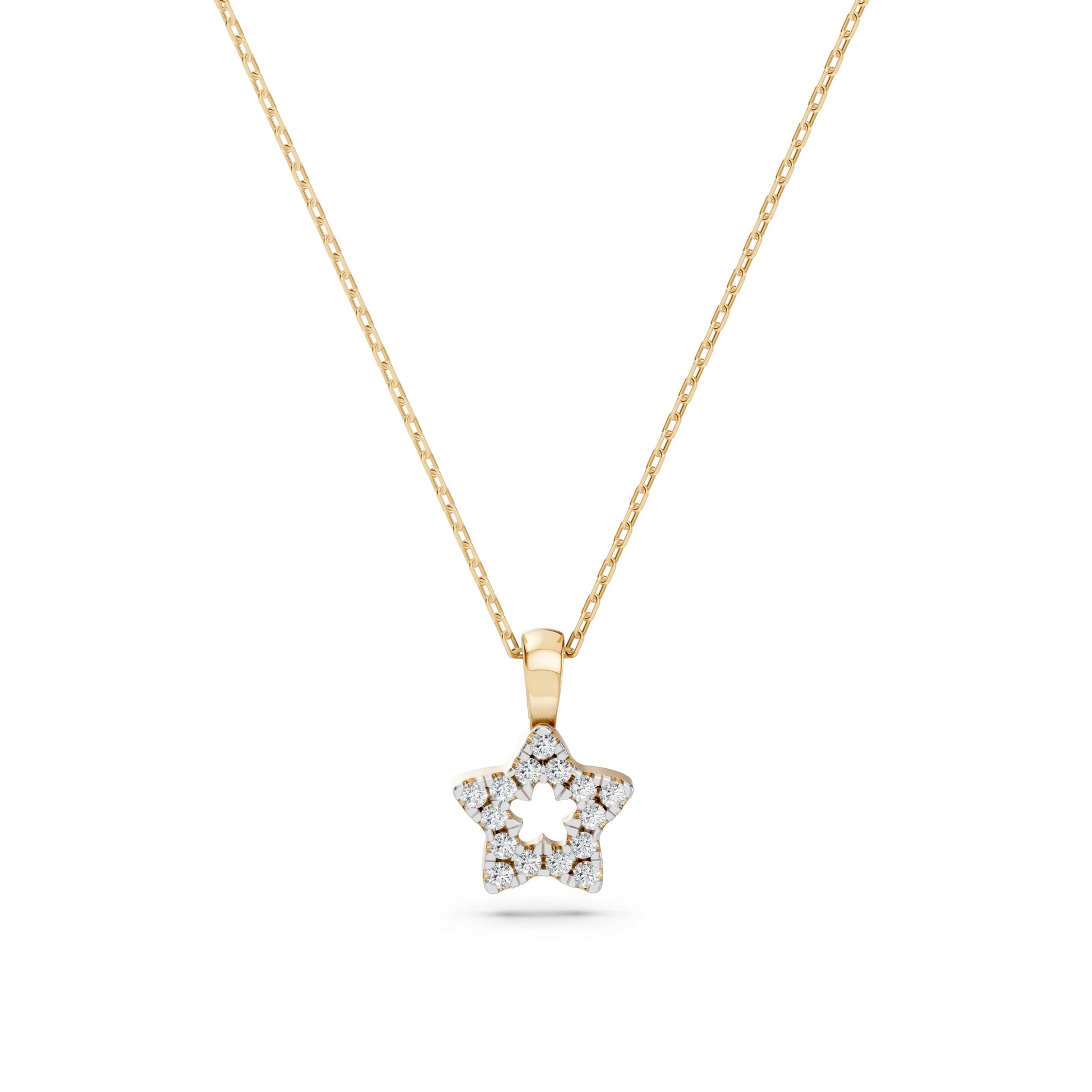 Minimalismus-Halskette (Rund), 0.08 ct — 104-10078