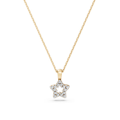 Minimalismus-Halskette (Rund), 0.08 ct — 104-10078