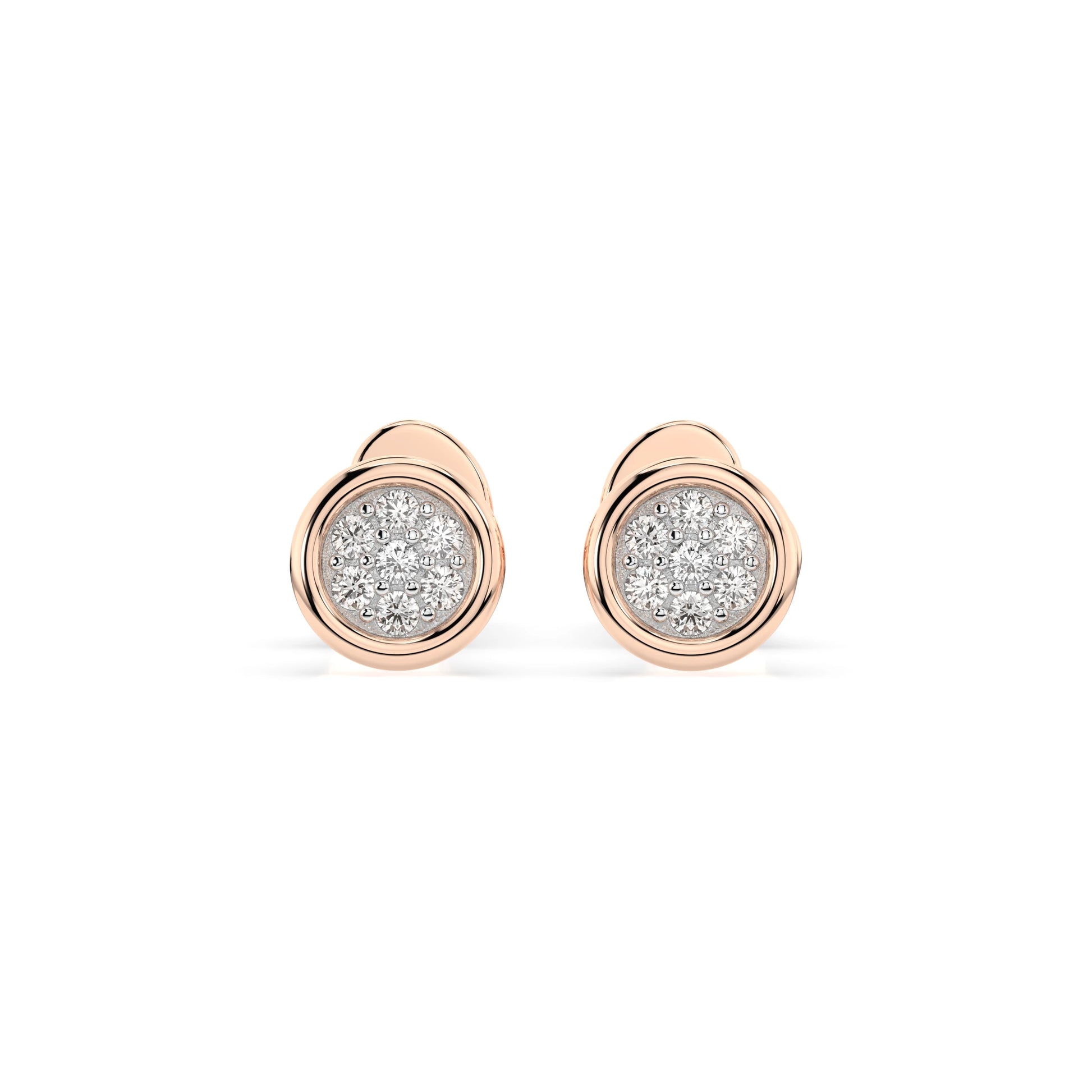 Illusion-Ohrringe (Rund), 0.08 ct — 102-10068