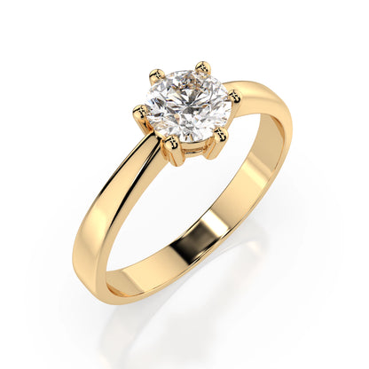 Solitär-Ring (Rund), 0.5 ct — 101-10151(5.1)