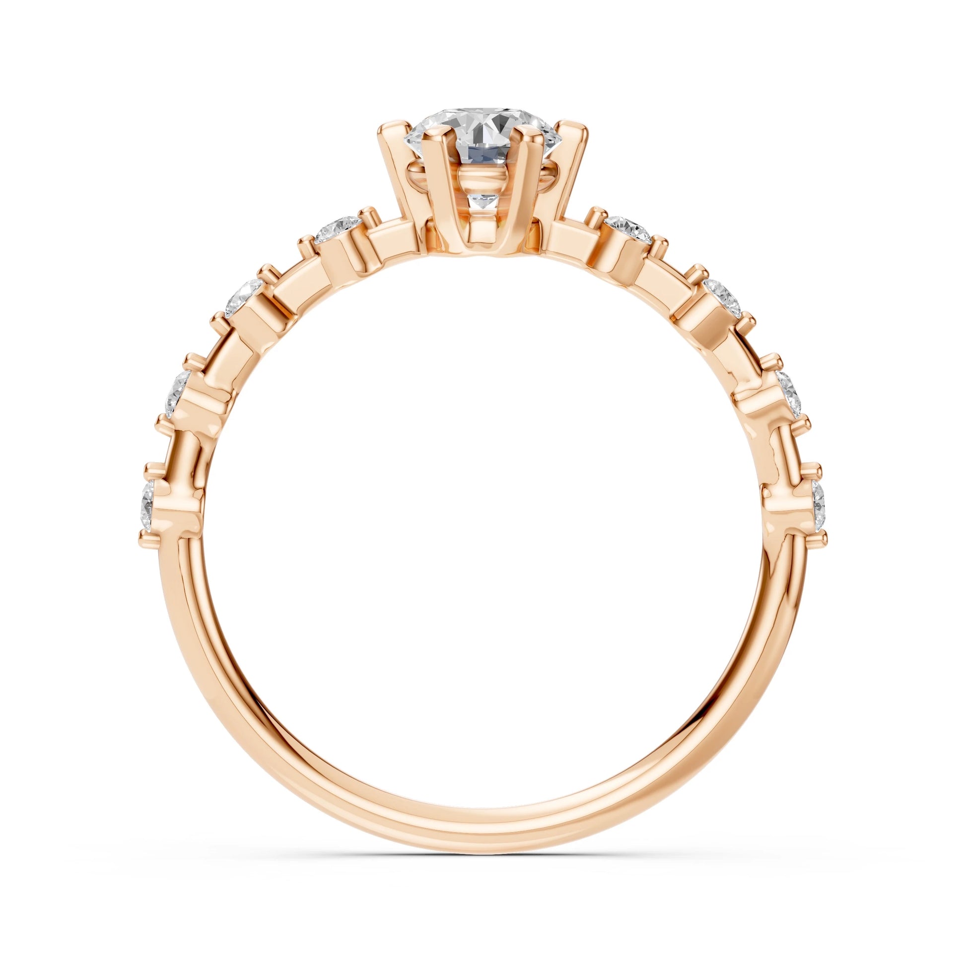 Solitär-Eternity-Ring (Rund), 0.5 ct — 101-10144(5.1)