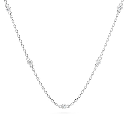 Minimalismus-Halskette (Rund), 0.07 ct — 104-10080/5(1.4)