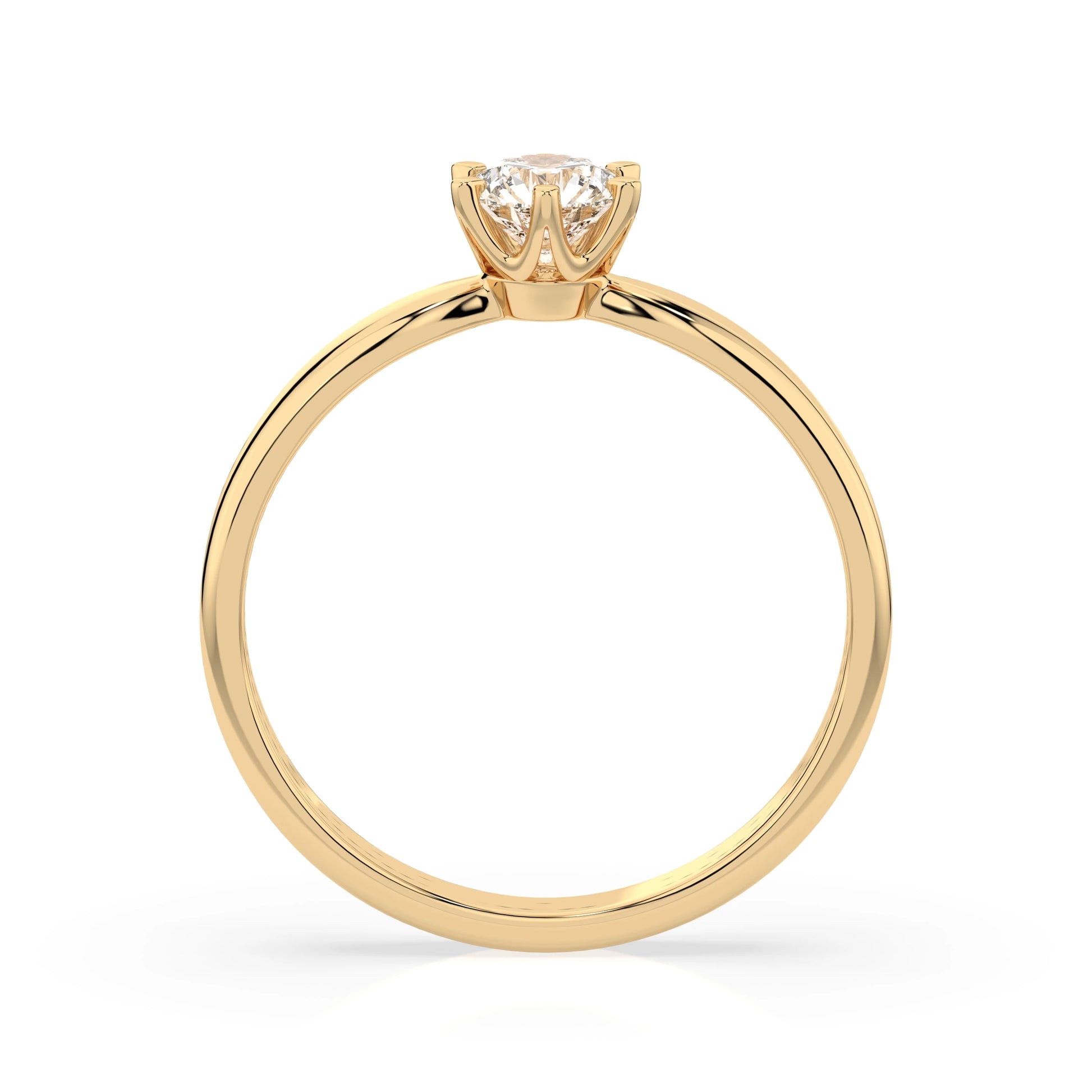 Solitär-Ring (Rund), 0.3 ct — 101-10040(4.2)
