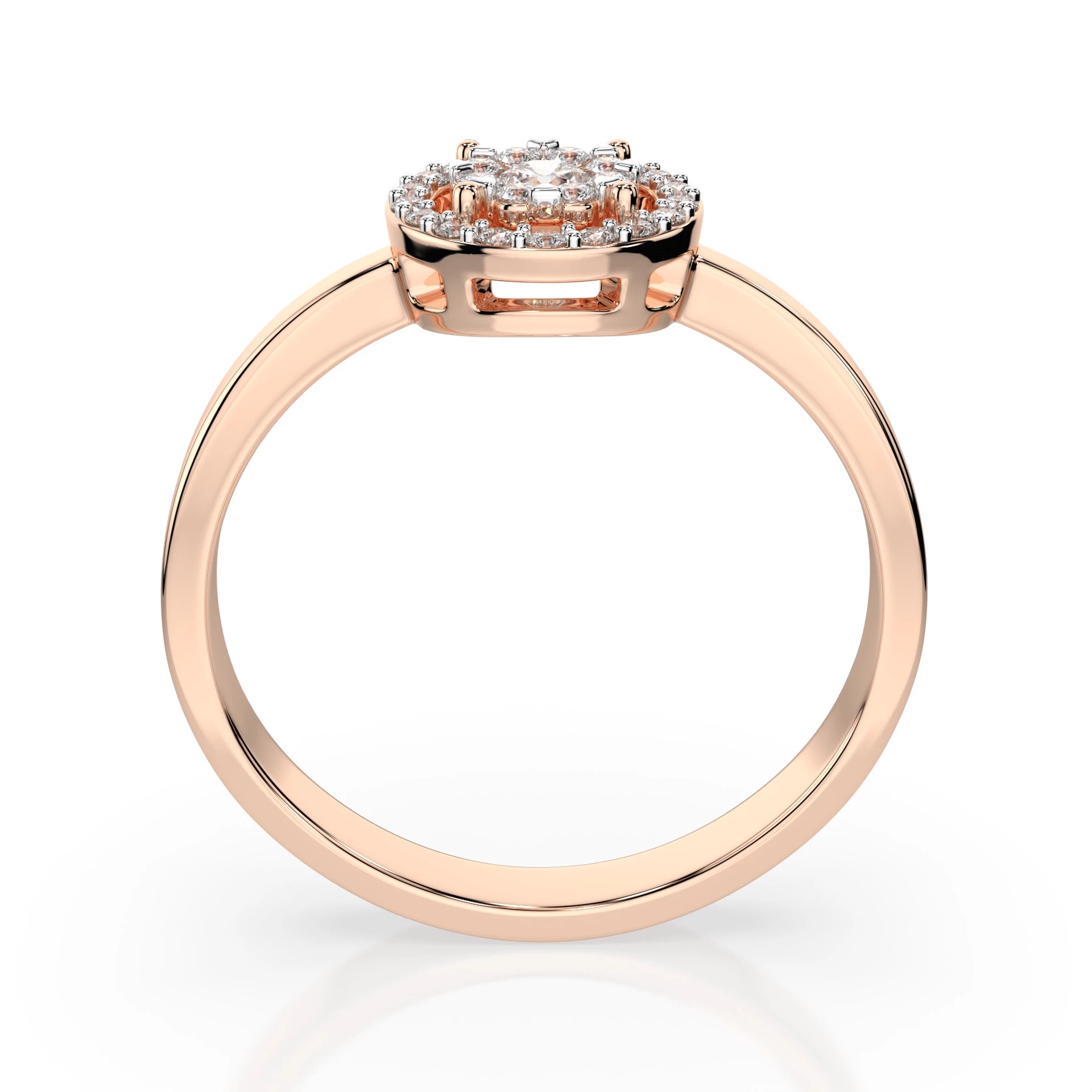 Illusion-Ring (Rund), 0.03 ct — 101-10018/1(2.0)