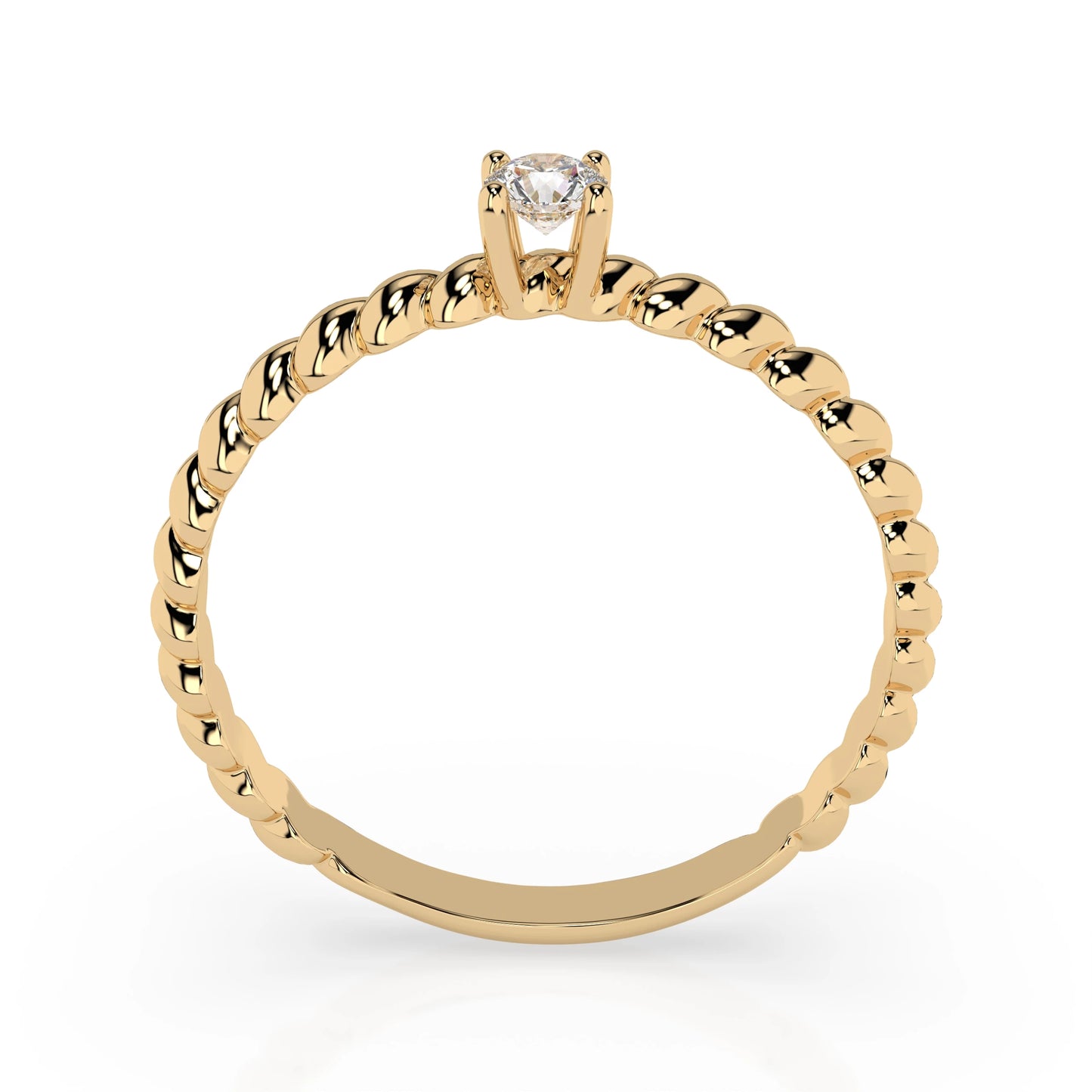 Solitär-Ring (Rund), 0.06 ct — 101-10038(2.5)
