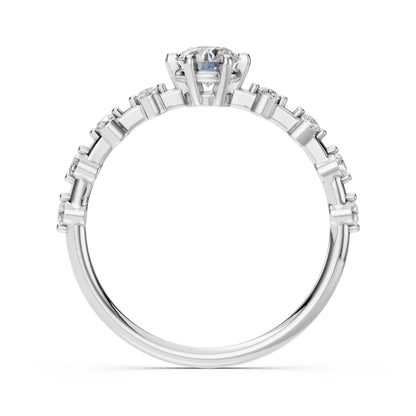 Solitär-Eternity-Ring (Rund), 0.4 ct — 101-10144(4.7)