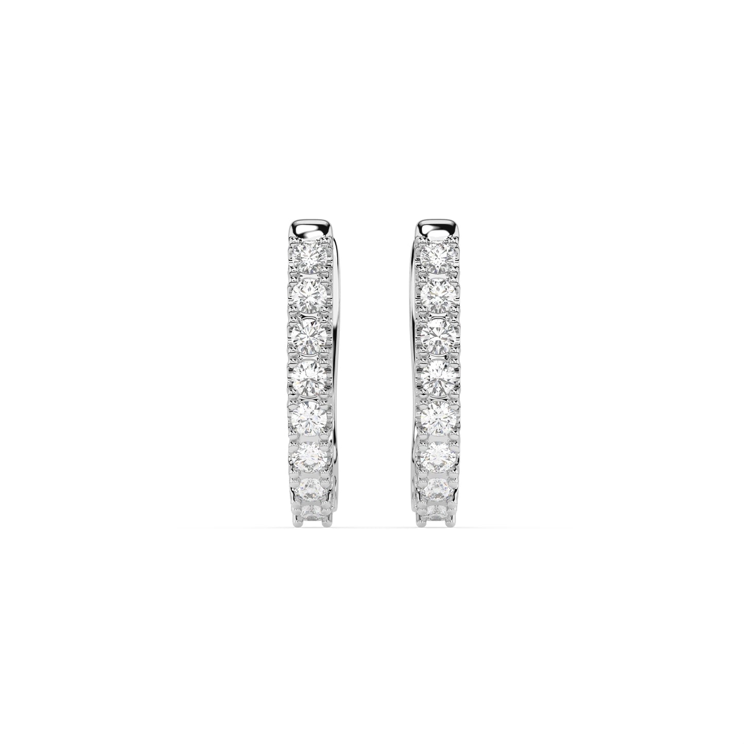 Eternity-Ohrringe (Rund), 0.32 ct — 102-10044/2